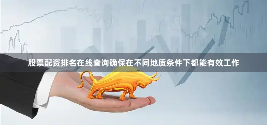 股票配资排名在线查询确保在不同地质条件下都能有效工作
